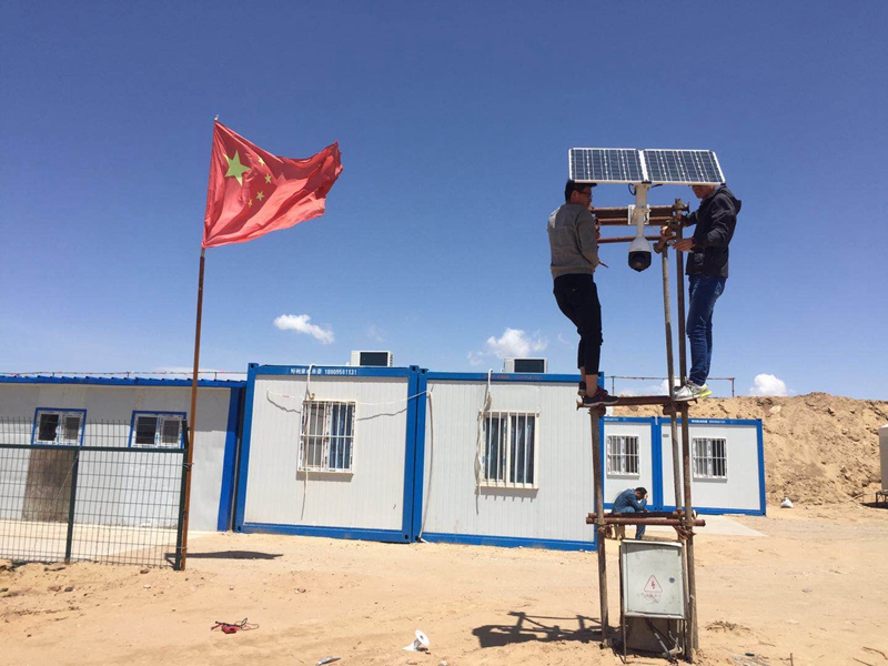 甘肅武威鐵路系統太陽能無線監控系統