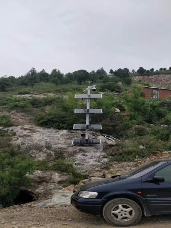 陜西漢中環境保護局用OKEYSET太陽能無線監控一體機