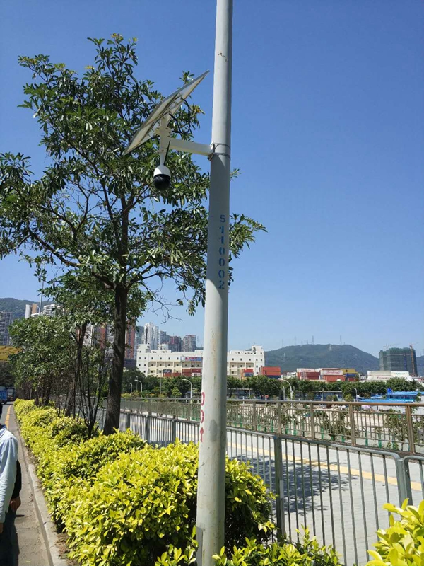 福建別墅用OKEYSET太陽能無線監控一體機
