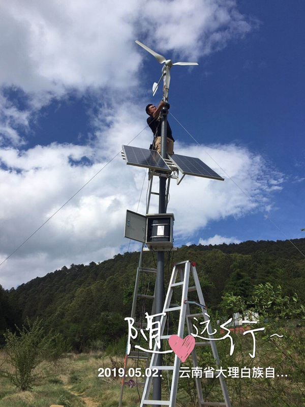 貴州國家森林防火用 Okeyset 風光互補無線監控