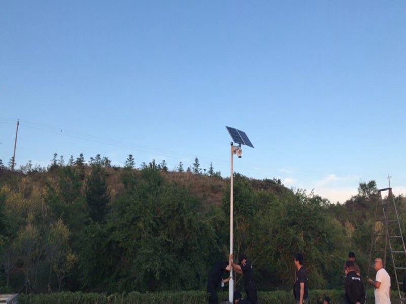 吉林林業局用OKEYSET太陽能4G監控一體機