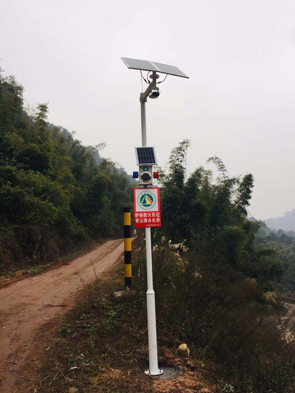陜西秦嶺森林防火用OKEYSET太陽能監控一體機