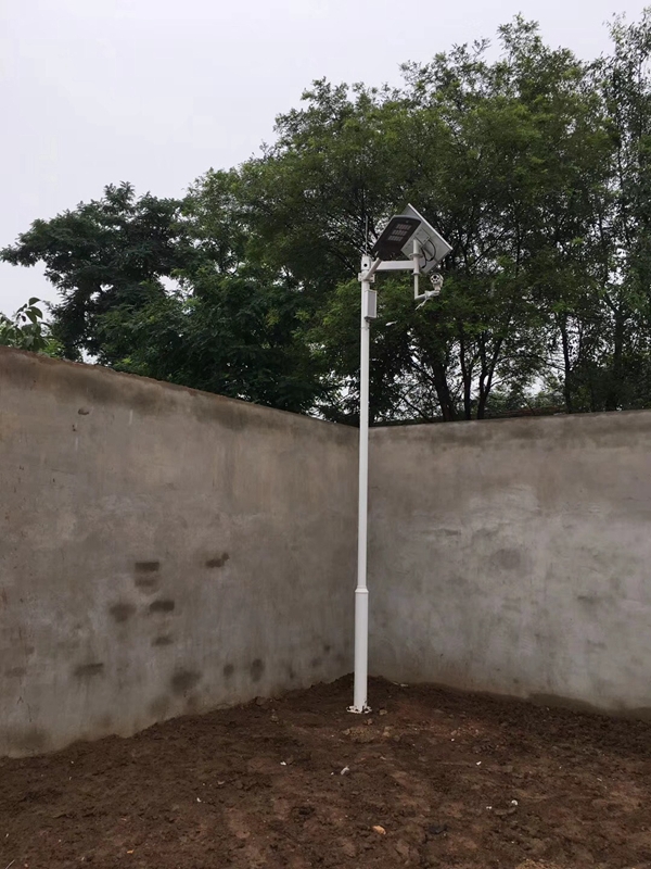 陜西渭南富平農家小院用OKEYSET太陽能4G監控一體機