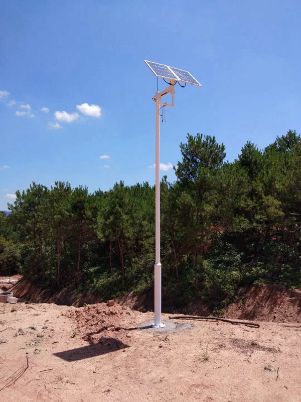 江西項目工地用OKEYSET太陽能4G監控一體機