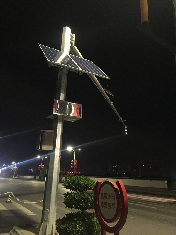 武威公路局車速監測系統用OKEYSET太陽能4G監控一體機