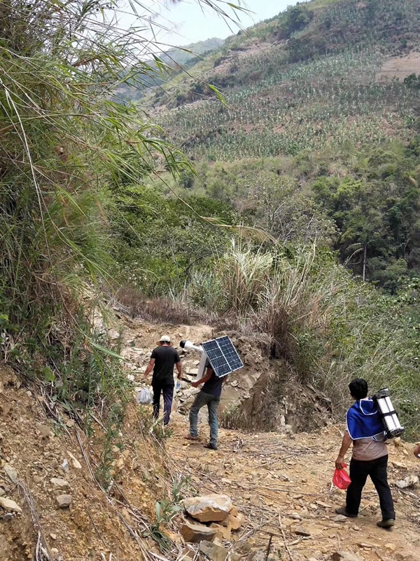 貴州智慧農業高原蔬菜用okeyset太陽能監控攝像頭
