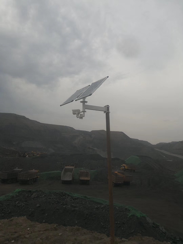 山西礦山用okeyset太陽能監控攝像頭