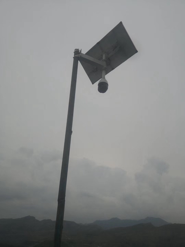 河北礦山用okeyset太陽能監控攝像頭