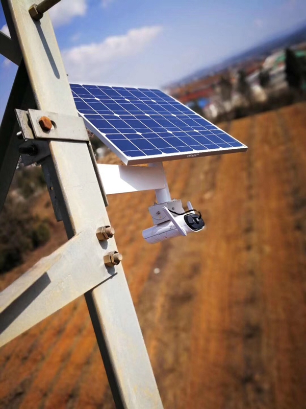 云南高原電網用okeyset太陽能監控攝像頭