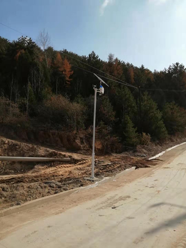 山西河津林業局森林防火監控系統用okeyset太陽能監控攝像頭
