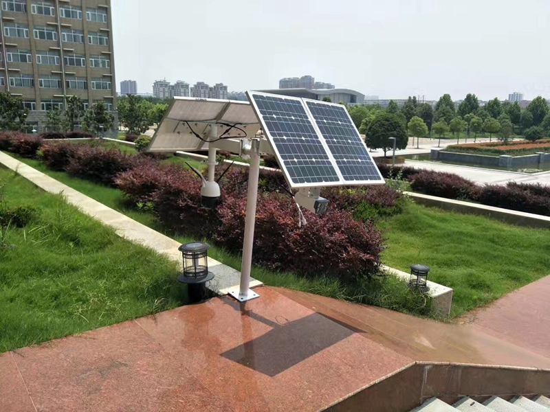 河南周口政府大樓用okeyset太陽能監控攝像頭