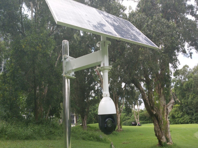 中國香港高爾夫球場用okeyset太陽能監控攝像頭