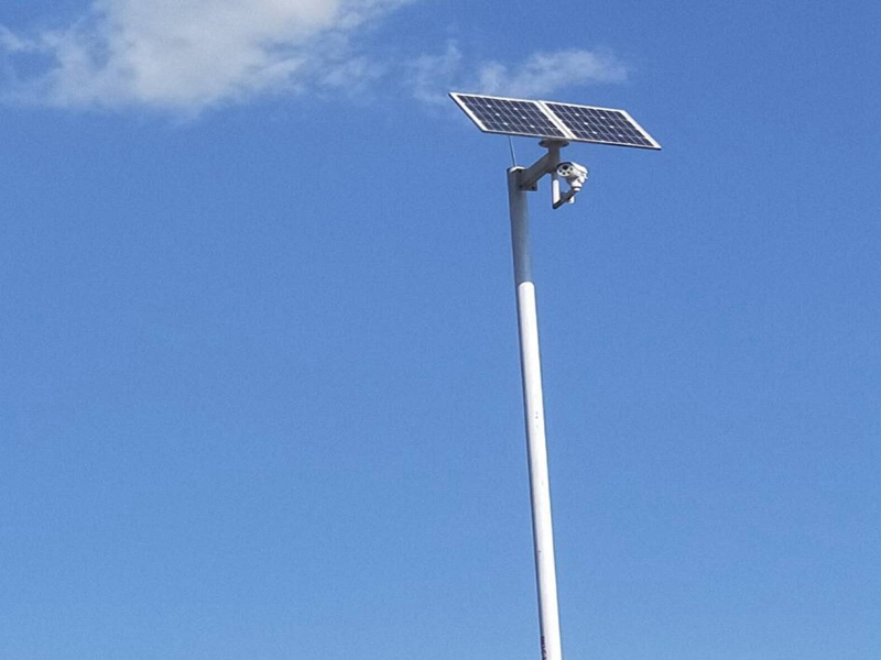 北京平安城市用okeyset太陽能監控攝像頭