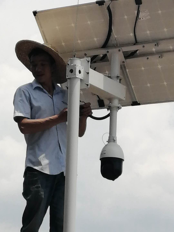 貴州林業局森林防火用集創科技太陽能無線監控一體機球機