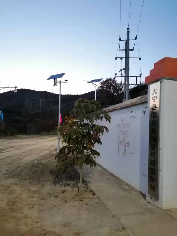 山西晉城林業局森林防火用集創科技太陽能智能語音播報系統