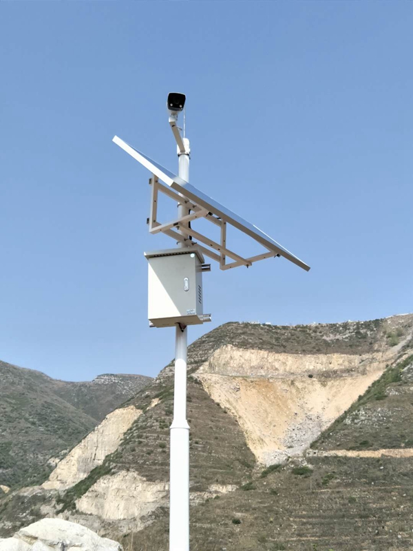 陜西渭南富平礦業局用集創科技太陽能無線監控系統