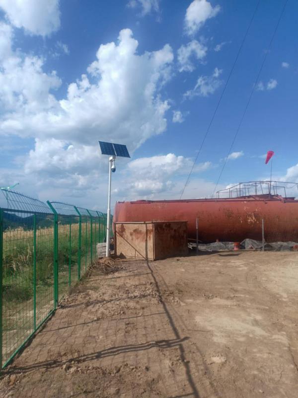 陜西榆林中石油庫區用集創科技太陽能無線監控一體機球機