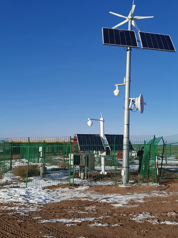 內蒙古中石油用集創科技太陽能無線監控系統球機