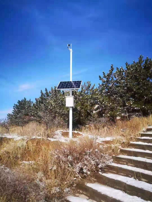 內蒙古呼和浩特京東農場可視化監管用集創科技太陽能無線監控系統