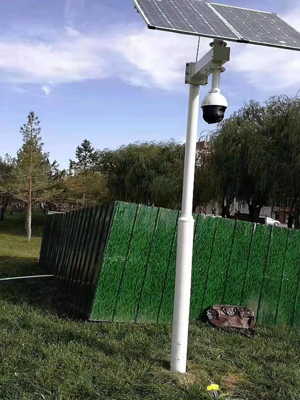 北京環保局環境監測用集創科技太陽能監控一體機旋轉變焦球機