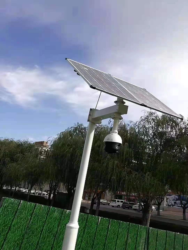 北京環保局環境監測用集創科技太陽能監控一體機旋轉變焦球機