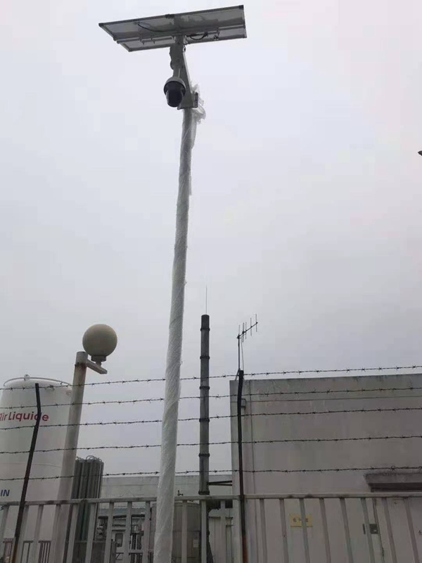 中石化氣庫用集創科技太陽能無線監控一體機