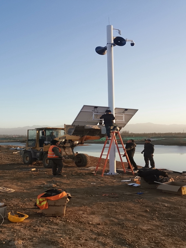 陜西水庫庫區飲用水源保護區用集創科技太陽能監控系統