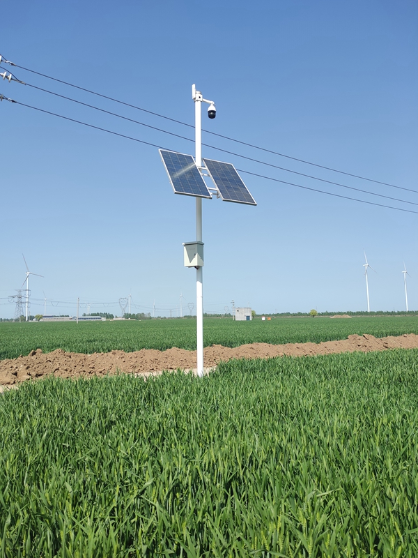 河南鄭州農業局用集創科技太陽能無線監控系統