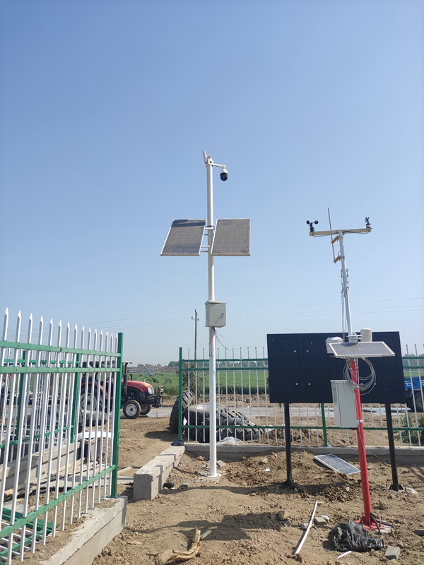 河南安陽農業局智慧農業用集創科技太陽能環境監測系統
