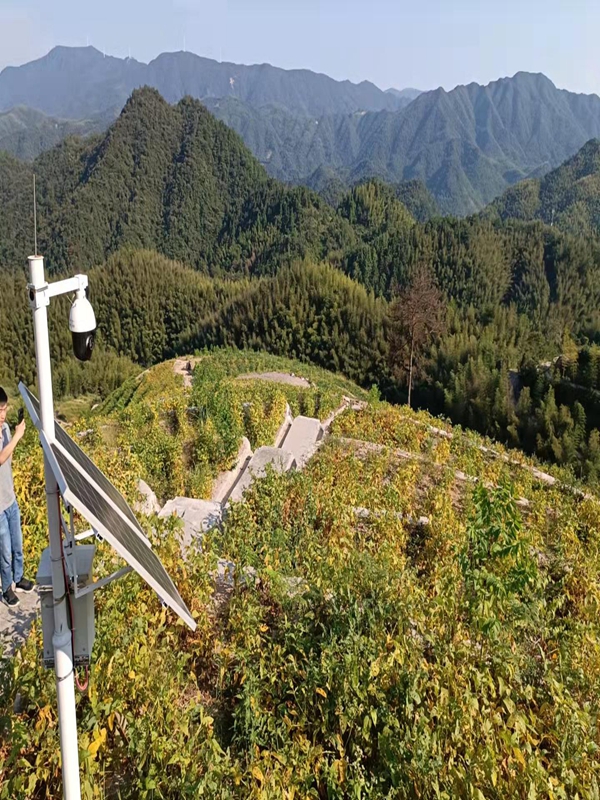 陜西佛坪林業局用集創科技太陽能無線監控系統