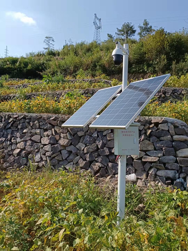 重慶中藥基地用集創科技太陽能無線監控系統