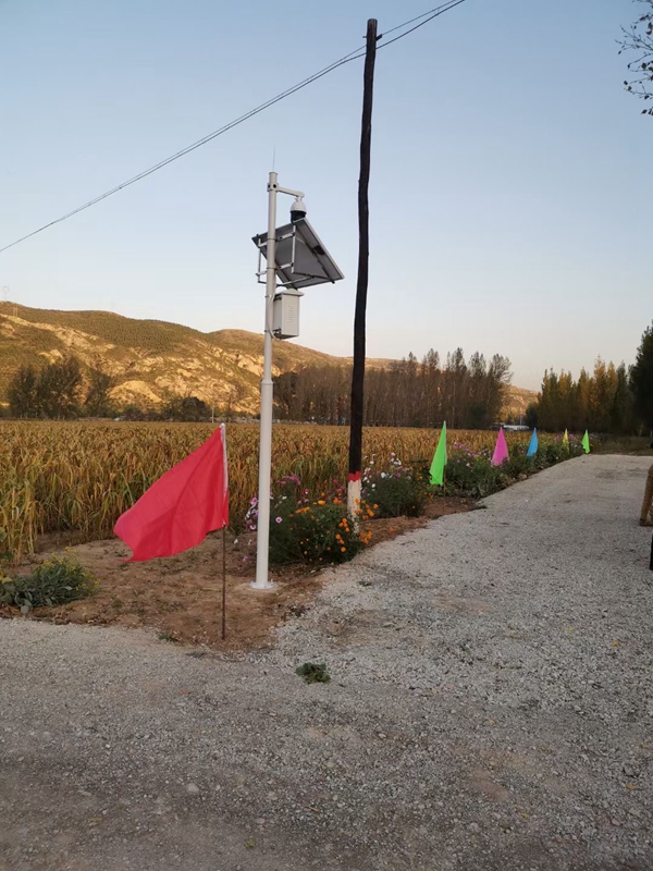 陜西戶縣農業局用集創科技太陽能無線監控系統