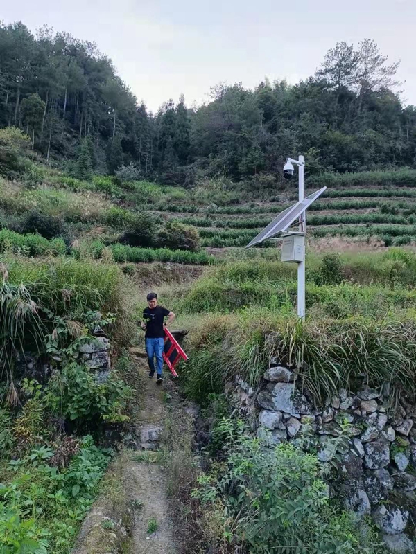 浙江省金華市磐安中藥材基地用集創科技太陽能無線監控系統