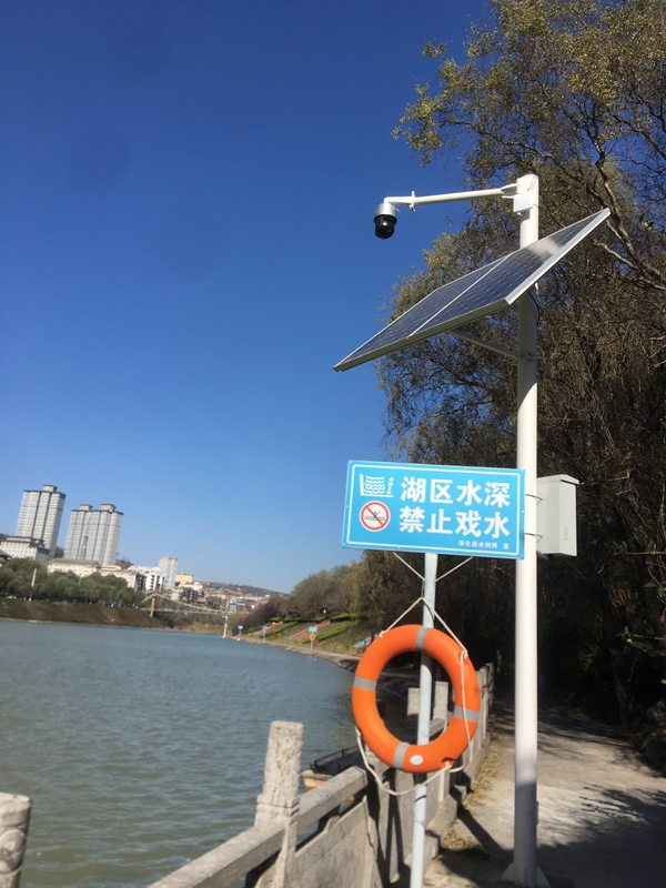 陜西淳化環保局用集創科技太陽能無線監控系統